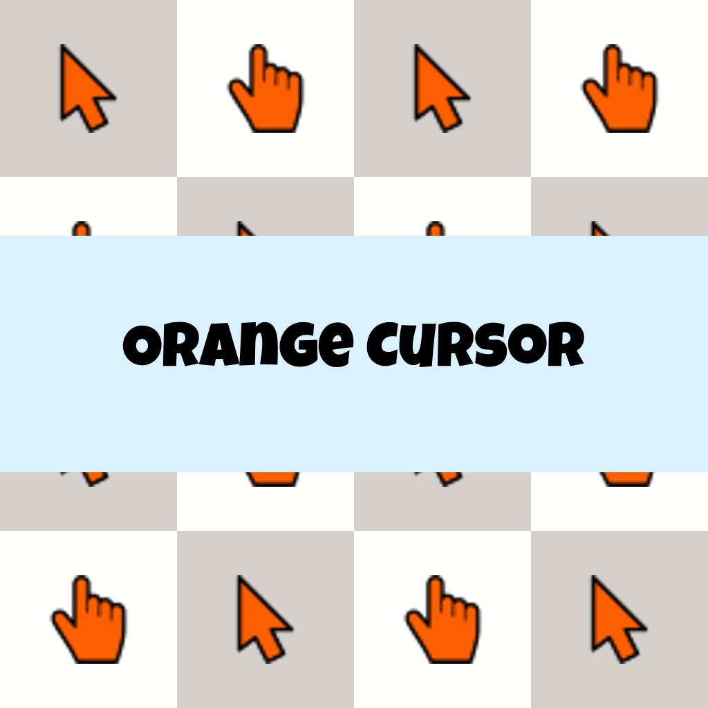 Preview Orange cursor custom cursor pack